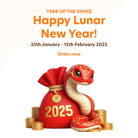 Happy Lunar New Year! 25th January - 12th February 2025