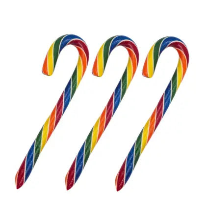Rainbow Candy Canes