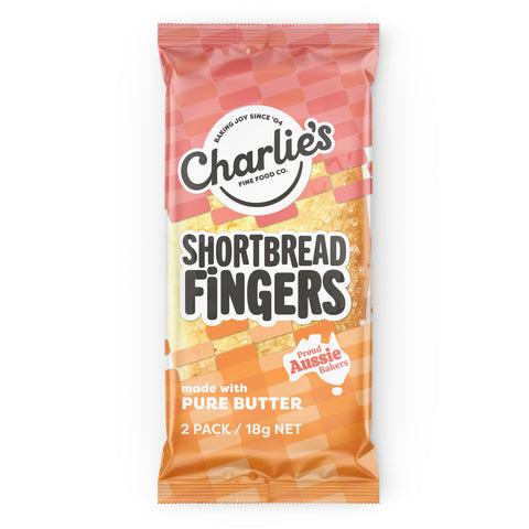 Charlie's Medium Wrapped Traditional Shortbread 2pk