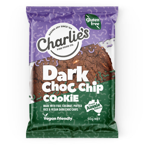 Charlie's Café Wrapped Dark Choc Chip - Vegan & Gluten Free