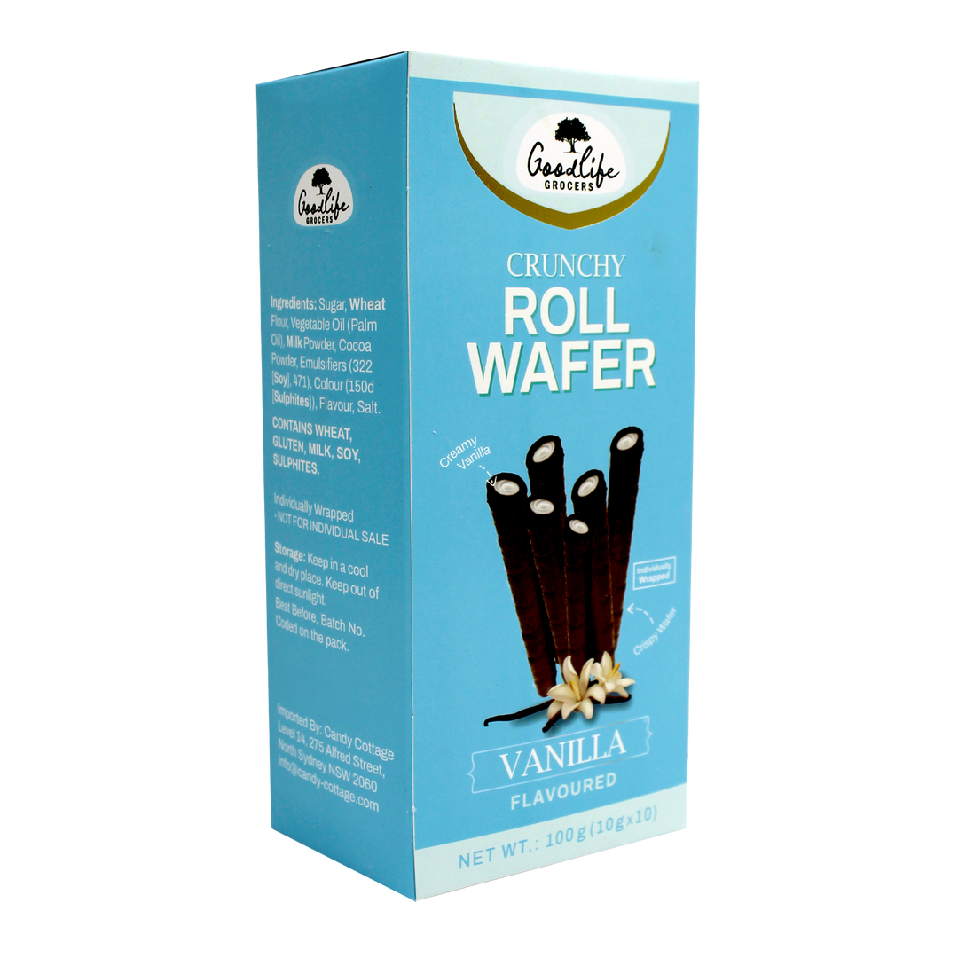 Crunchy Roll Wafer - Vanilla – Good Nuts